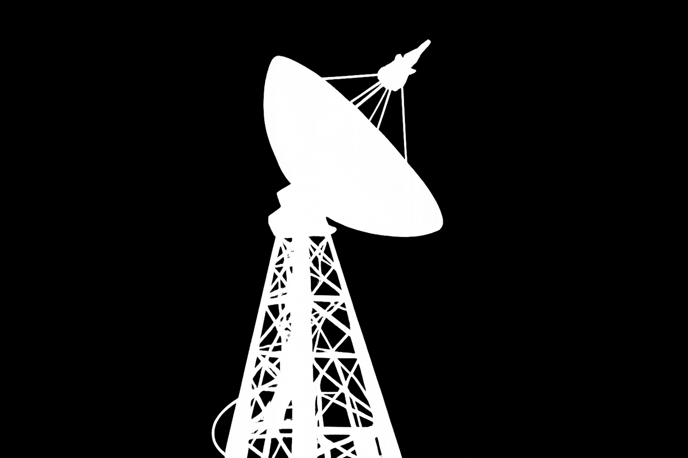 Antena parabólica transmitiendo